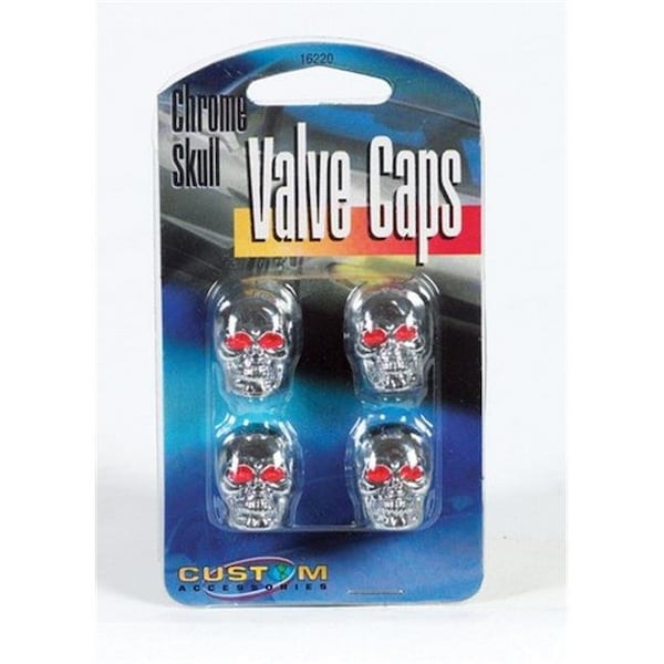 Custom Accessories Custom Accessories 16220 2 Pair Chrome Skull Valve 8163487 - main